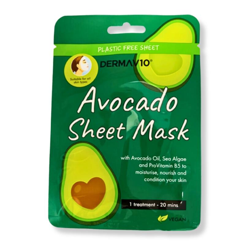 Derma V10 Sheet Mask Avocado