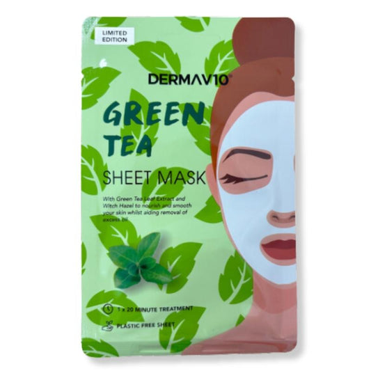 Derma V10 Sheet Mask Green Tea