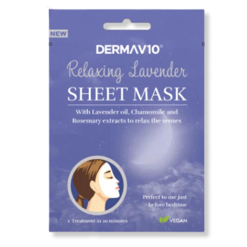 Derma V10 Sheet Mask Lavender