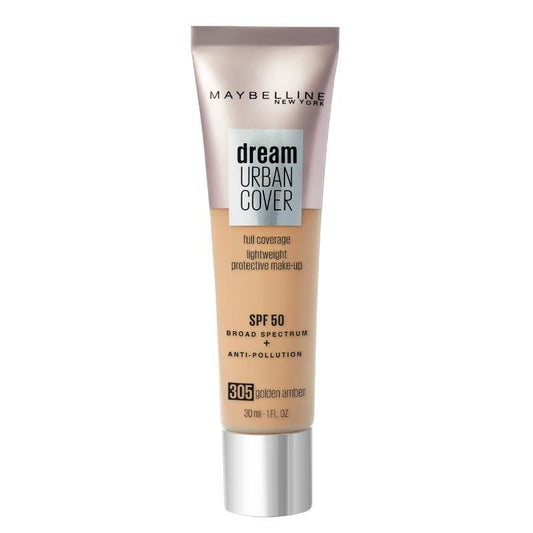 Maybelline Urban Cover Foundation 305 Golden Amber Spf50 30 Ml